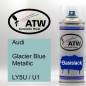 Preview: Audi, Glacier Blue Metallic, LY5U / U1: 400ml Sprühdose, von ATW Autoteile West.